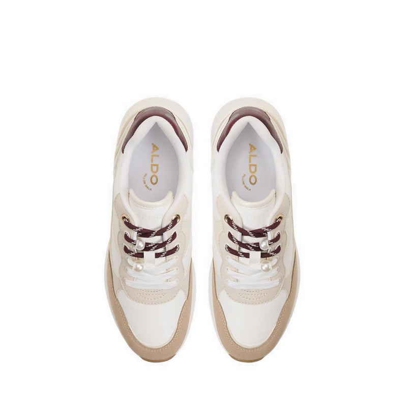 ASIEJAN WEDGE SNEAKERS - TAN COMBO