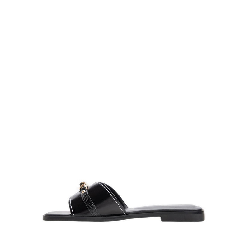 FRANCEA FLAT SANDALS - BLACK