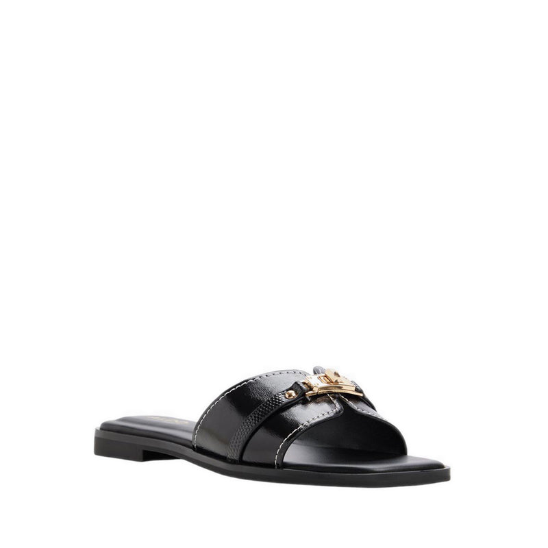 FRANCEA FLAT SANDALS - BLACK