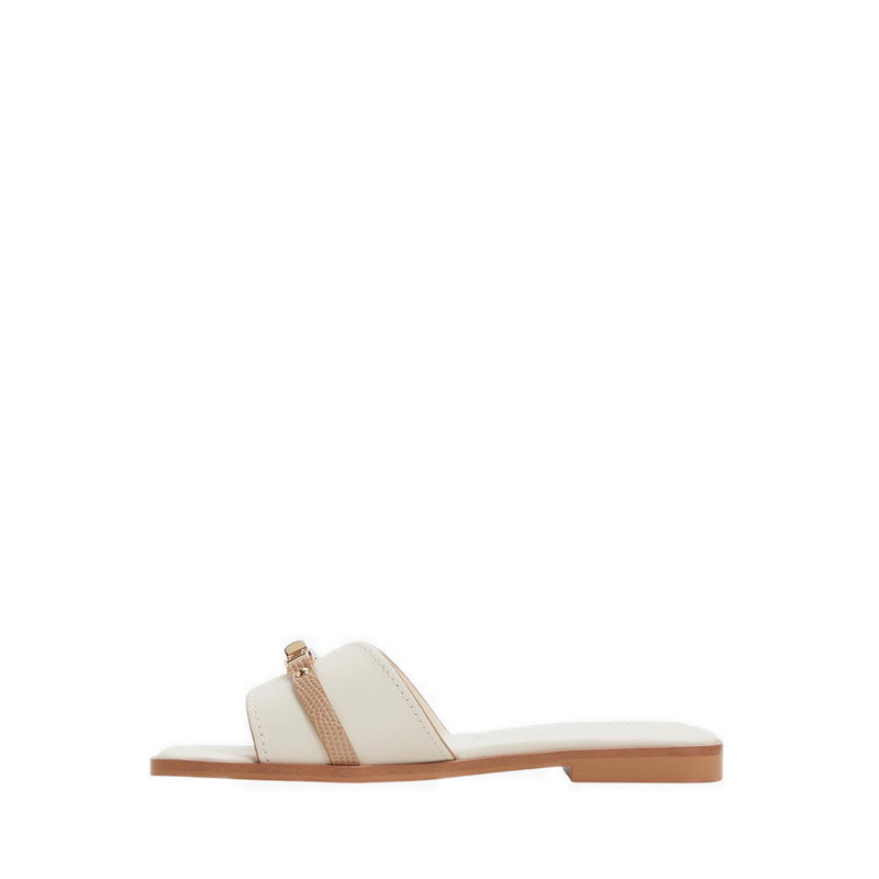 FRANCEA FLAT SANDALS - CREAM