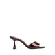 ALATHIA HEELED SANDALS - DARK BROWN