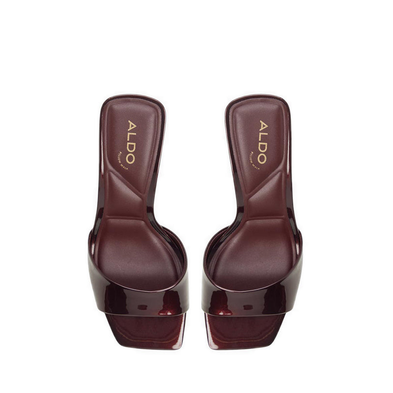 ALATHIA HEELED SANDALS - DARK BROWN