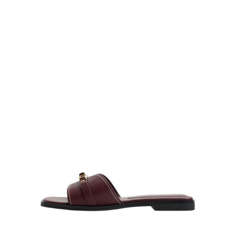 FRANCEA FLAT SANDALS - BORDO
