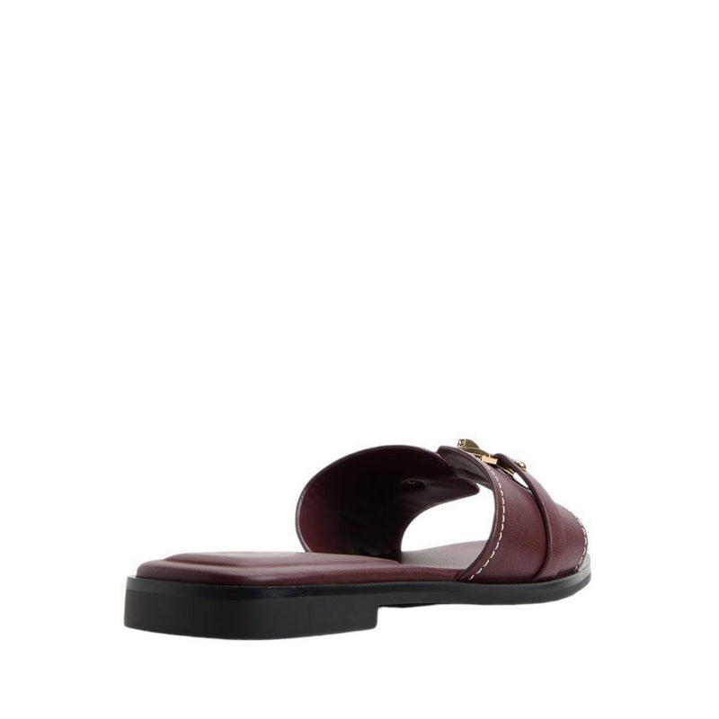 FRANCEA FLAT SANDALS - BORDO