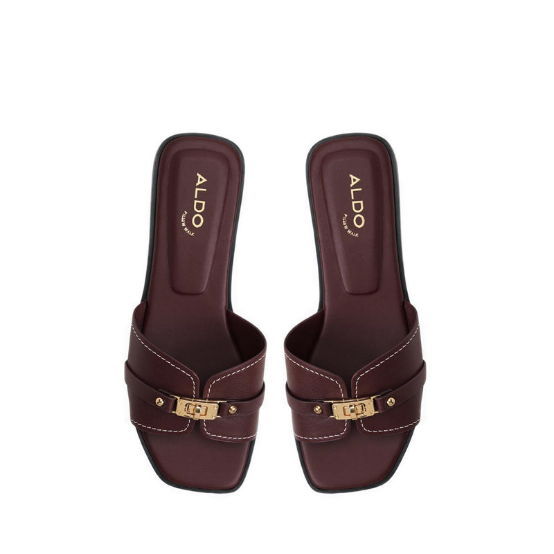 FRANCEA FLAT SANDALS - BORDO