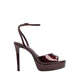 AYDAH HEELED SANDALS - DARK BROWN