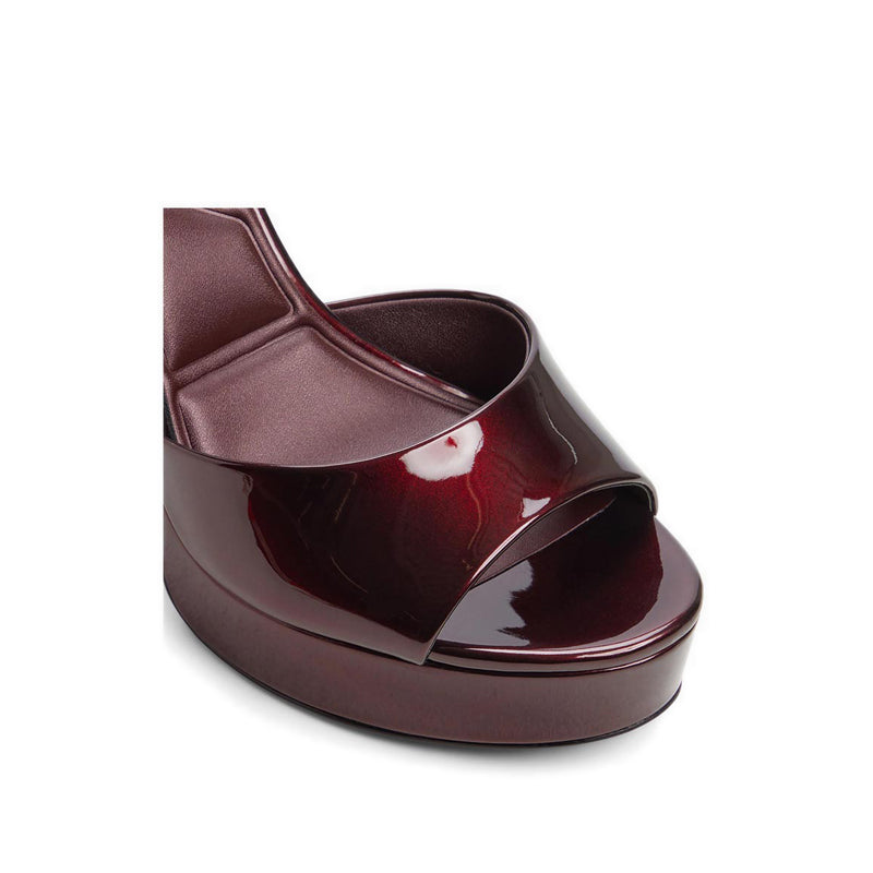 AYDAH HEELED SANDALS - DARK BROWN