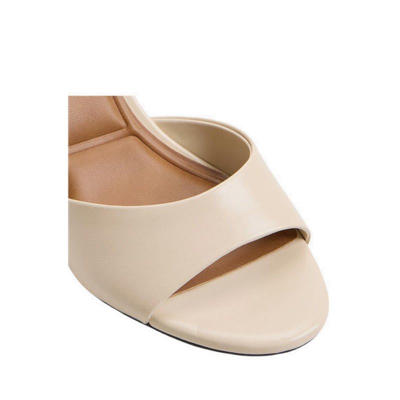 ANNABERAEN HEELED SANDALS - CREAM