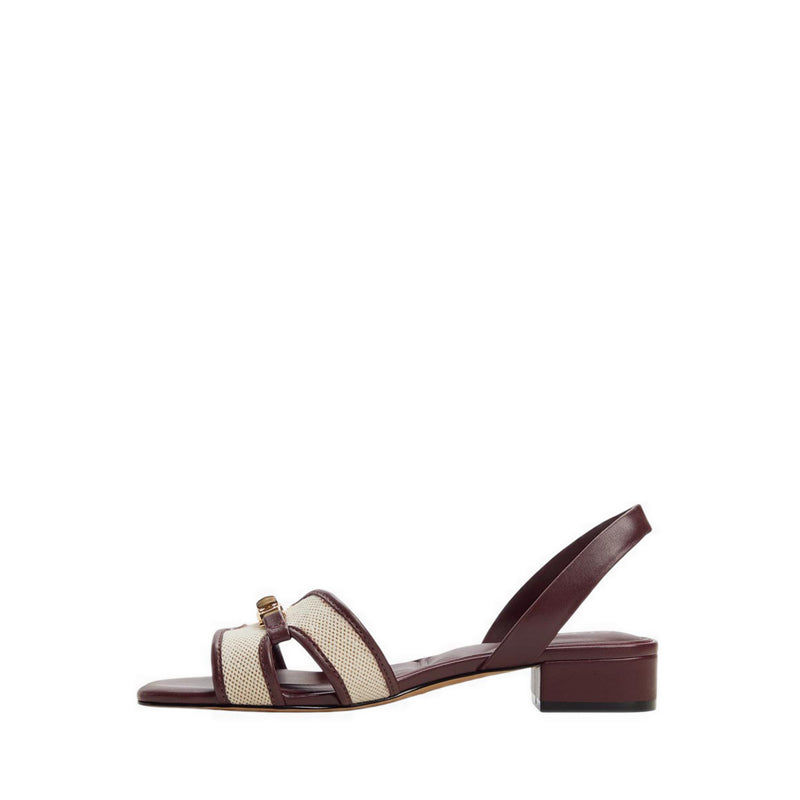 JAVAMINAR HEELED SANDALS - BORDO