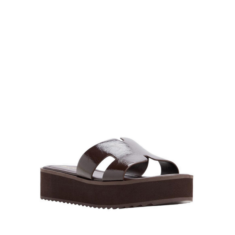 ANAYELIE BEACH SANDALS - DARK BROWN