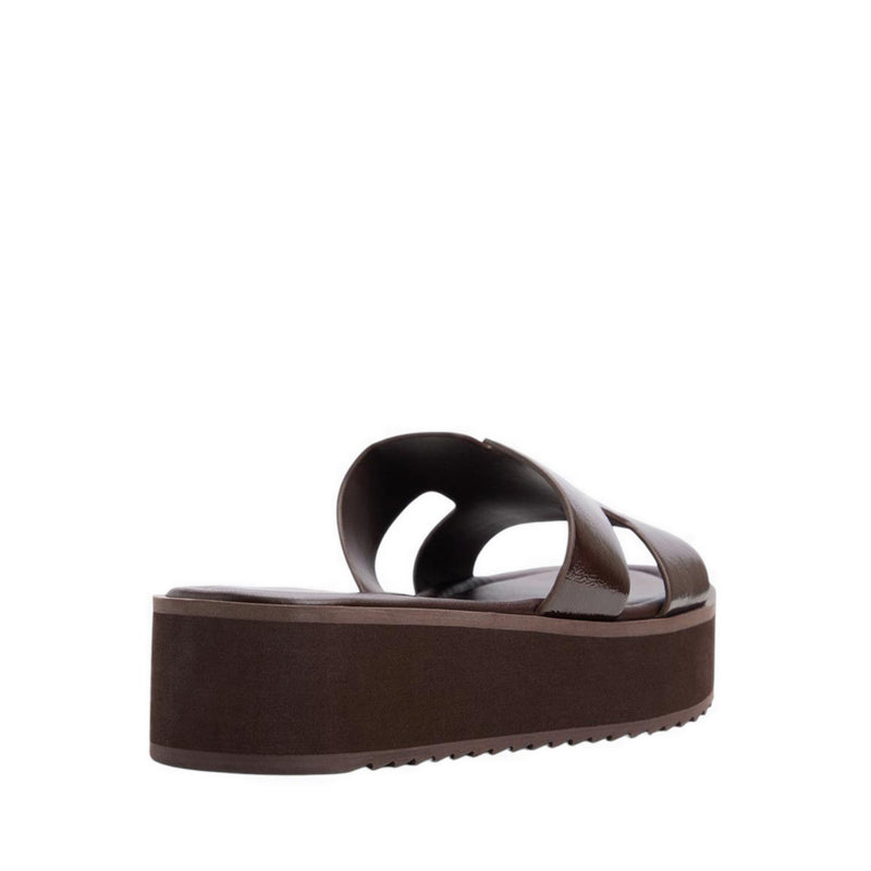 ANAYELIE BEACH SANDALS - DARK BROWN