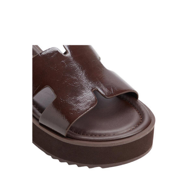 ANAYELIE BEACH SANDALS - DARK BROWN