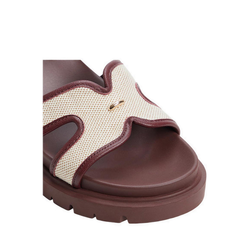 MARYS FOOTBED SANDALS - BORDO