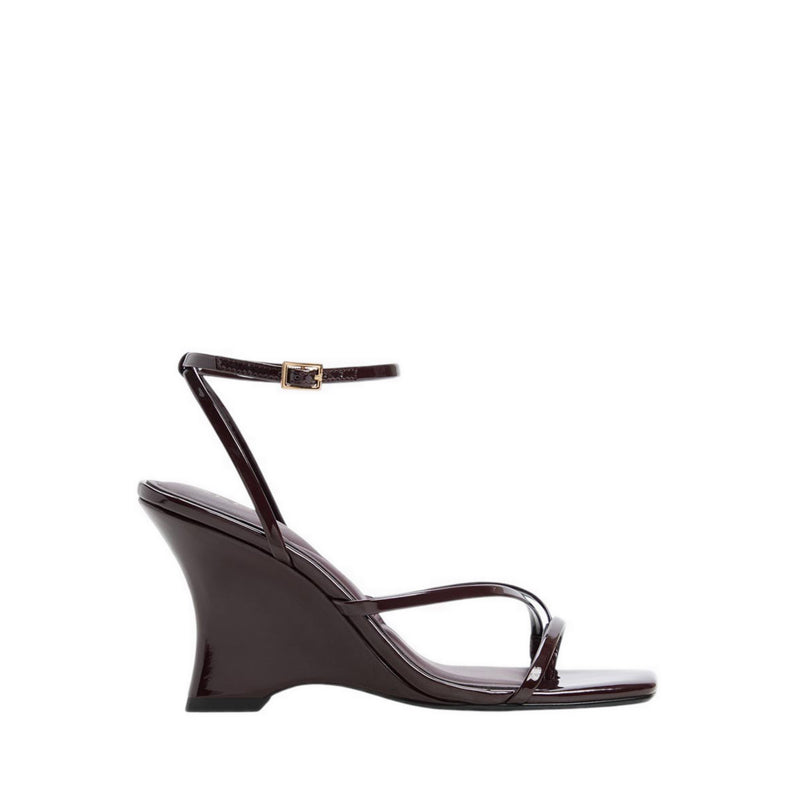 LEXINA HEELED SANDALS - BURGUNDY