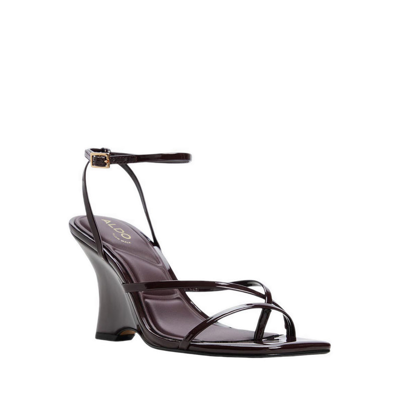 LEXINA HEELED SANDALS - BURGUNDY