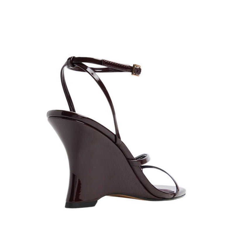 LEXINA HEELED SANDALS - BURGUNDY