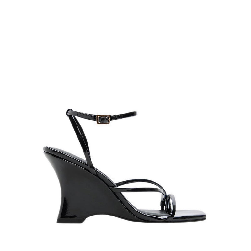LEXINA HEELED SANDALS - BLACK
