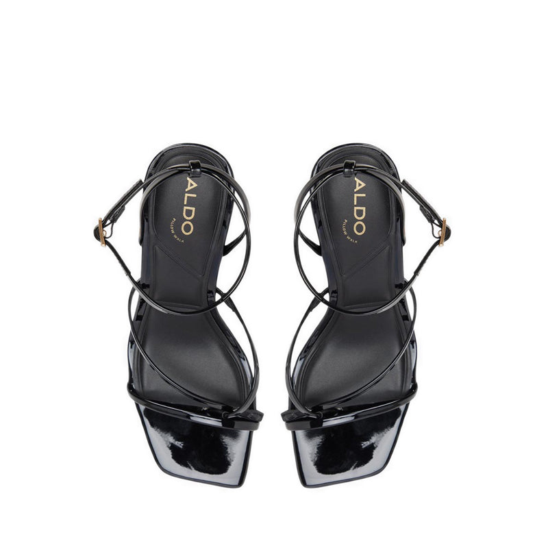 LEXINA HEELED SANDALS - BLACK