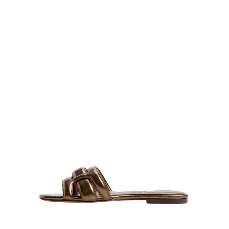 ELENARIA FLAT SANDALS - BRONZE