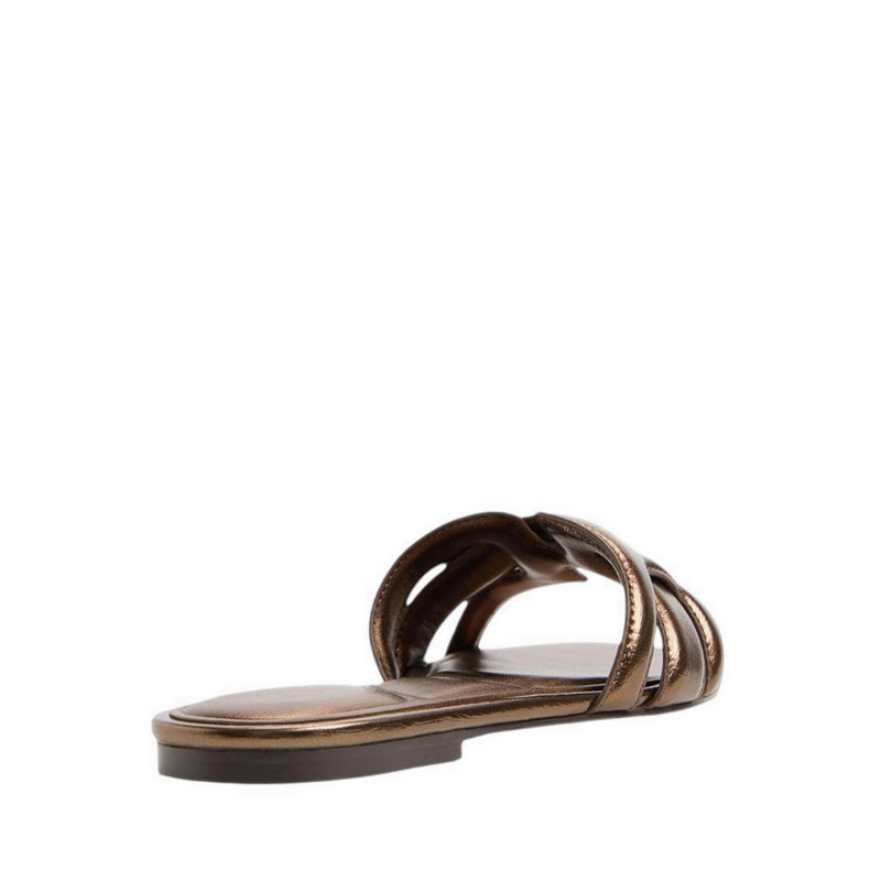 ELENARIA FLAT SANDALS - BRONZE