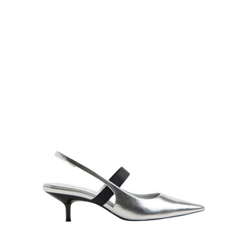 SABINNA HEELED SHOES - SILVER