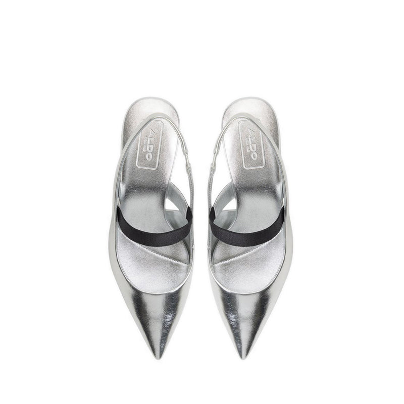 SABINNA HEELED SHOES - SILVER