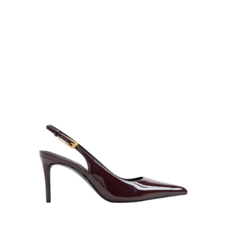 SYLIAAH HEELED SHOES - BURGUNDY