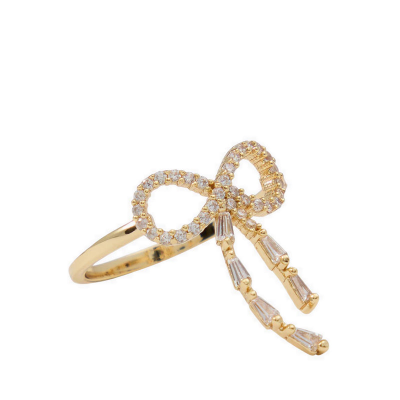 RIBBELA RINGS - GOLD/CLEAR MULTI