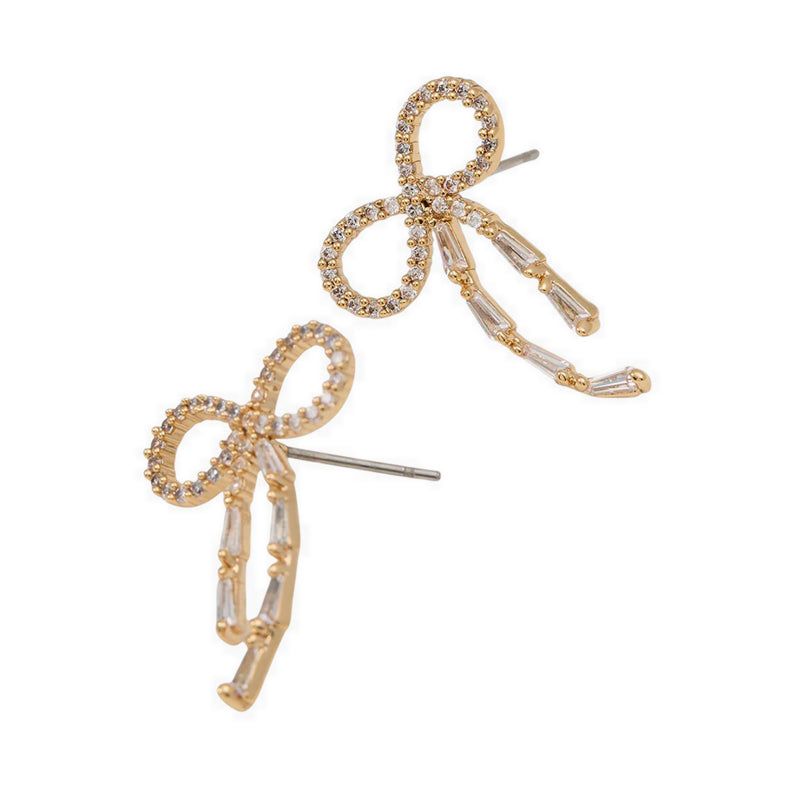 RIBELLE EARRINGS - GOLD/CLEAR MULTI