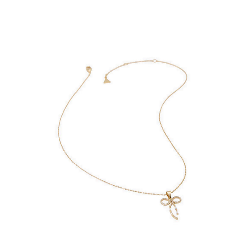RIBBONA NECKLACES - GOLD/CLEAR MULTI