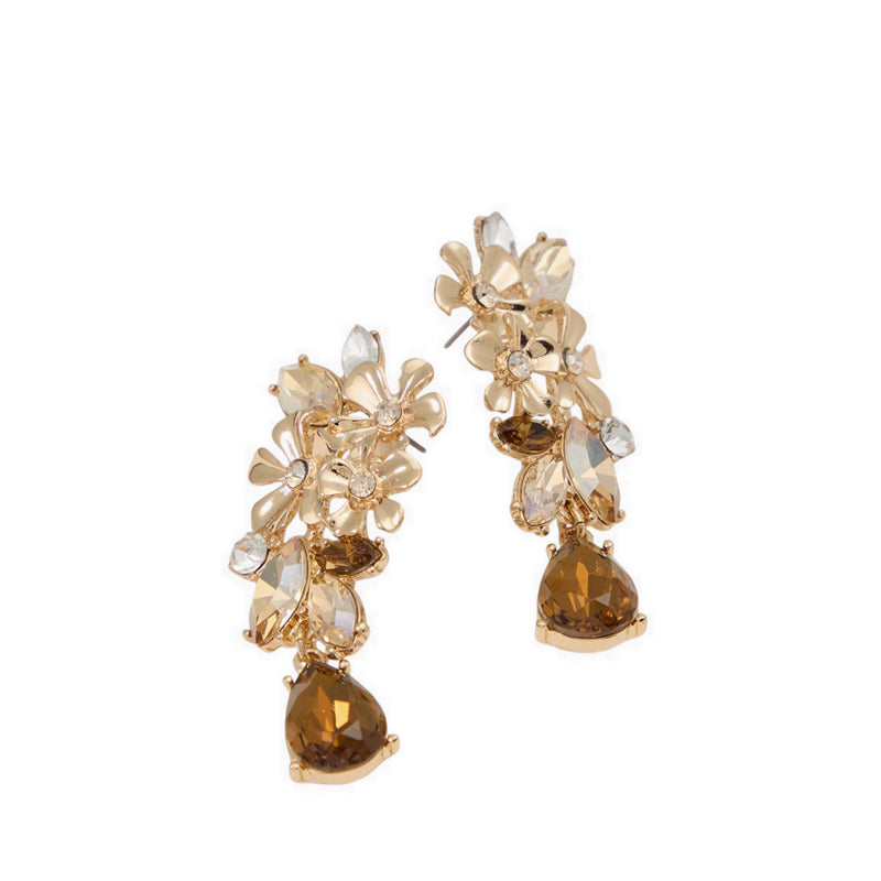 LIEPA EARRINGS - LIGHT BROWN