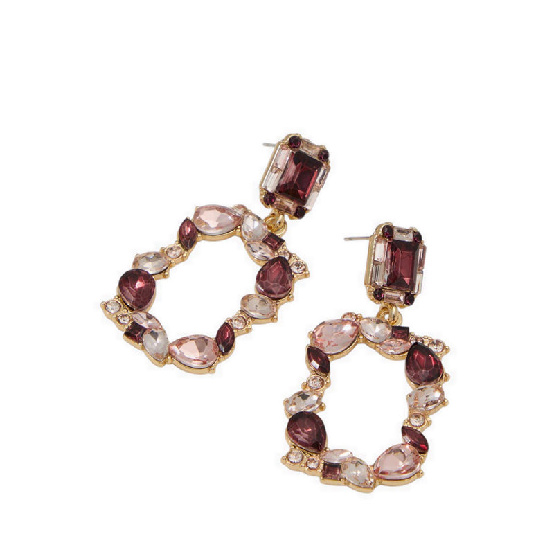 LAMASAX EARRINGS - BORDO