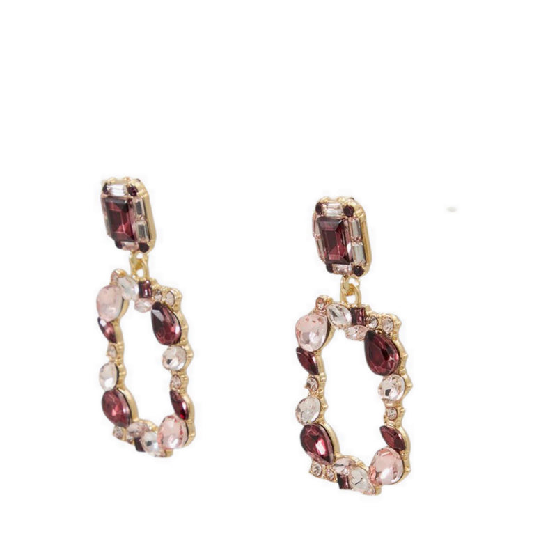 LAMASAX EARRINGS - BORDO