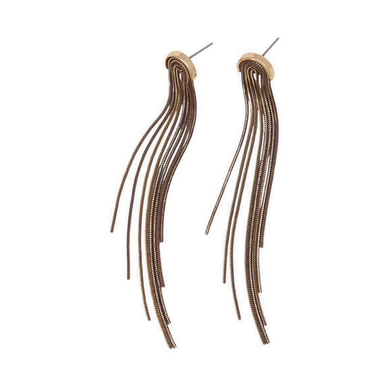 DALLORYNMINI EARRINGS - LIGHT BROWN