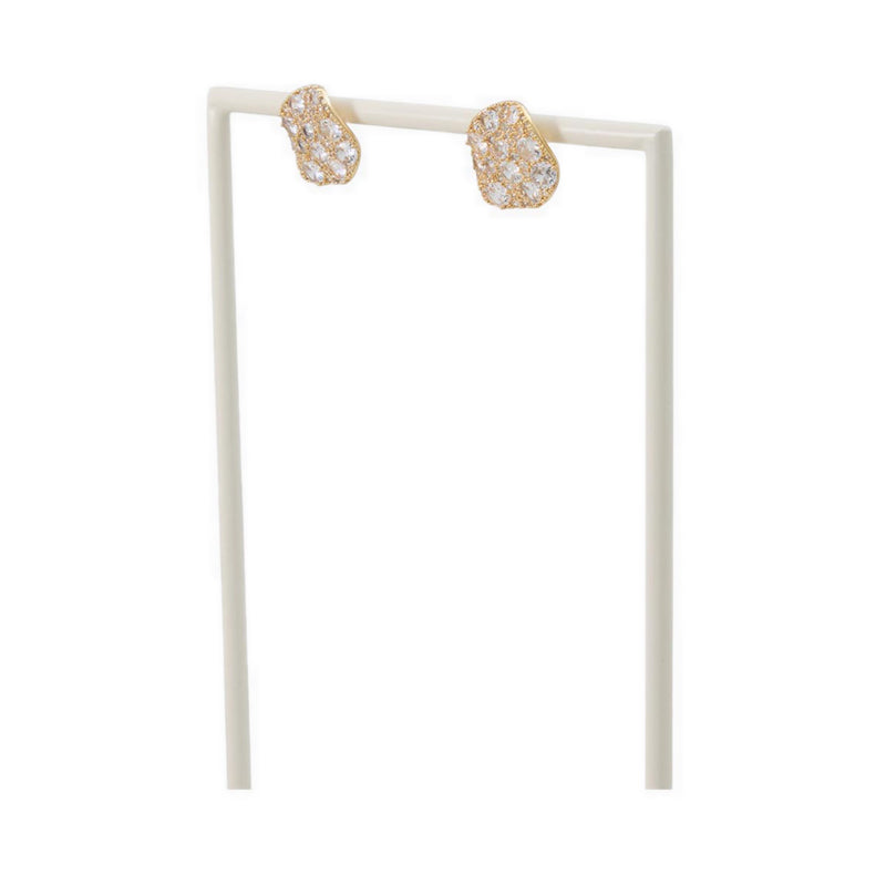 GLITTERIE EARRINGS - GOLD/CLEAR MULTI