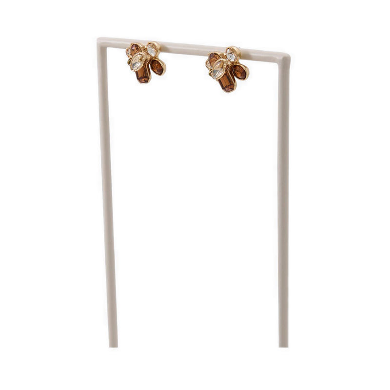 BROCLAMINI EARRINGS - LIGHT BROWN