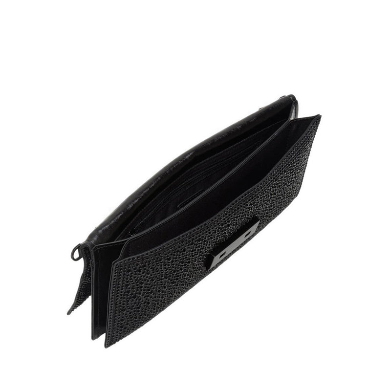 DEANDRIA CLUTCH - BLACK/BLACK