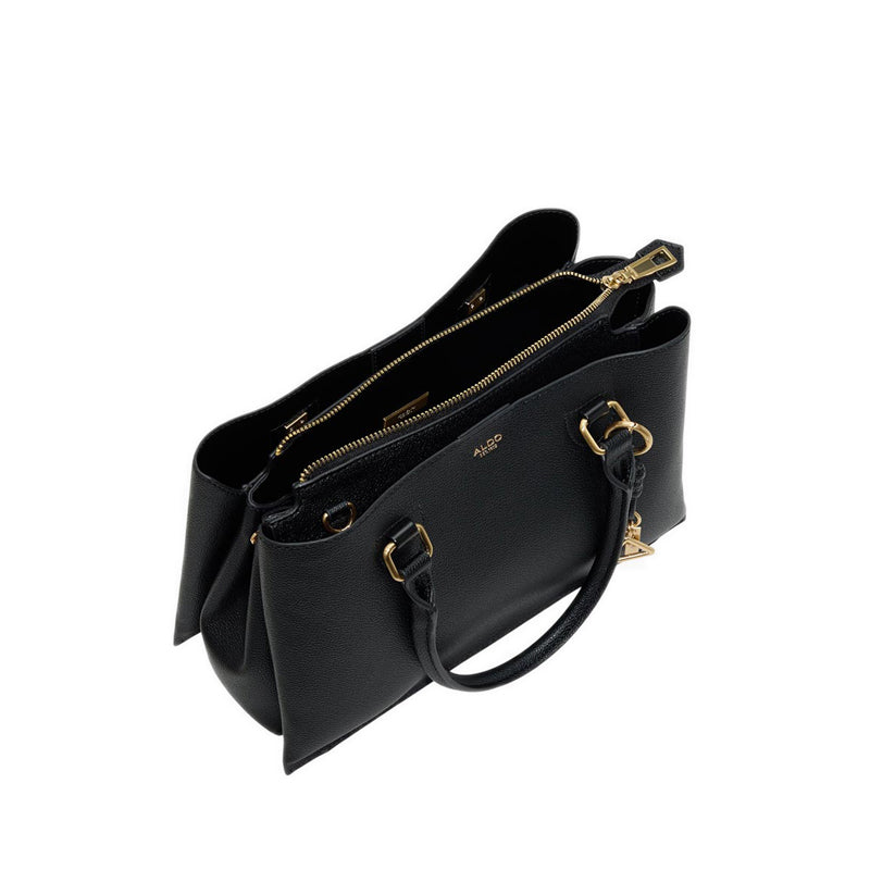 EMMELYNE SATCHEL - BLACK OVERFLOW