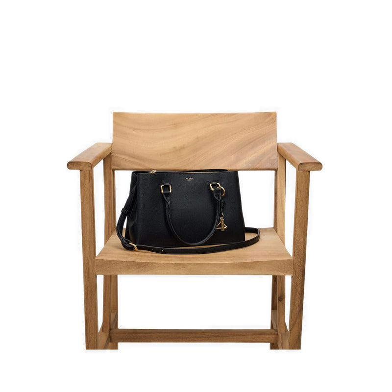 EMMELYNE SATCHEL - BLACK OVERFLOW