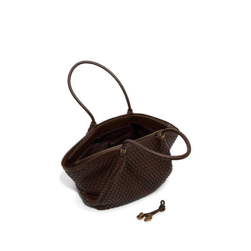 BRAELYNEX TOTE - DARK BROWN