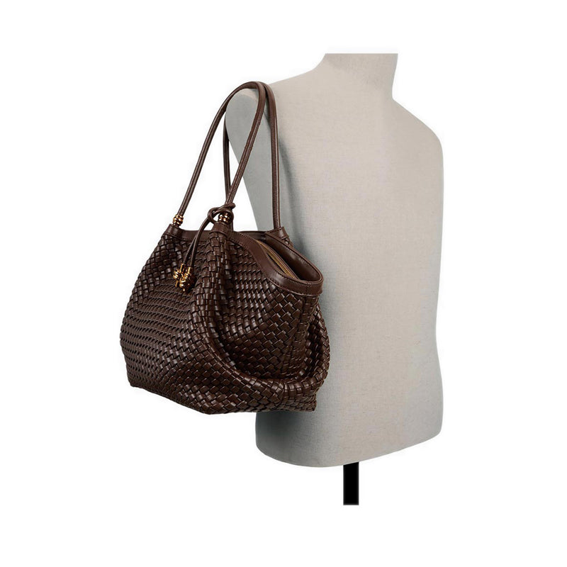 BRAELYNEX TOTE - DARK BROWN