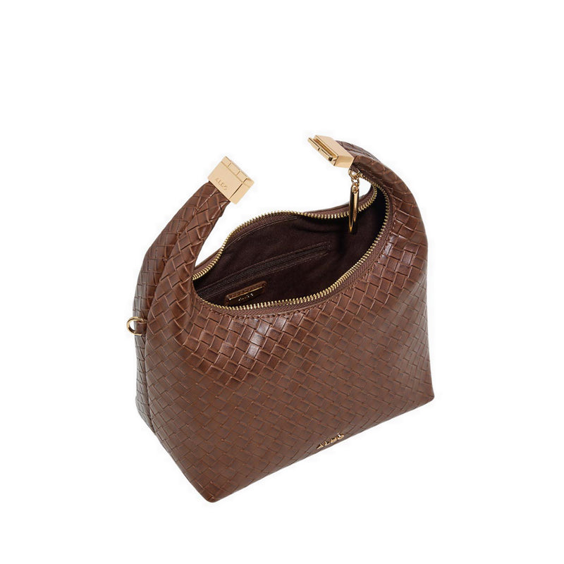 CHARLIEZE HANDBAG - DARK BROWN