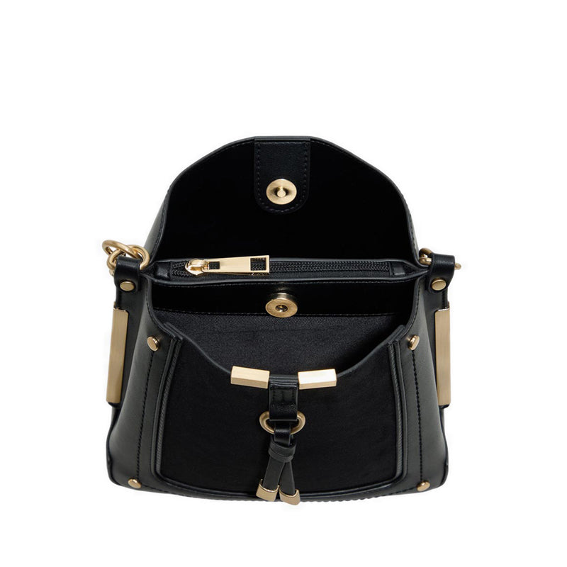 NAILIA HANDBAG - BLACK OVERFLOW