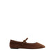 MARYJENNA SHOES-FLAT HEELS - DARK BROWN