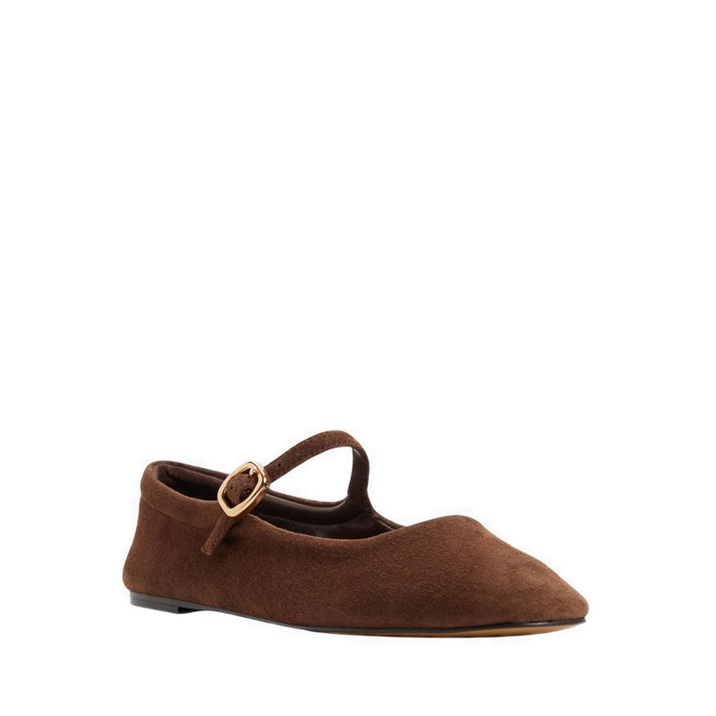 MARYJENNA SHOES-FLAT HEELS - DARK BROWN
