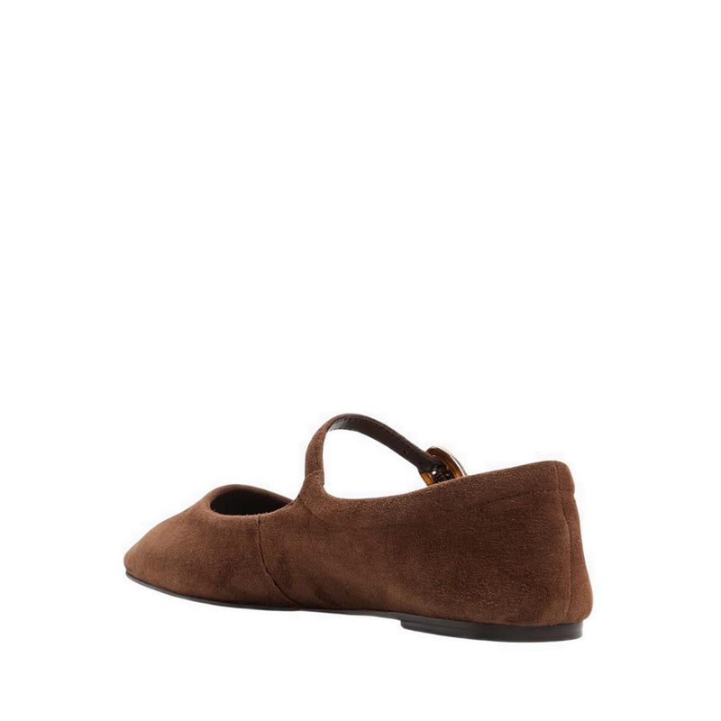 MARYJENNA SHOES-FLAT HEELS - DARK BROWN