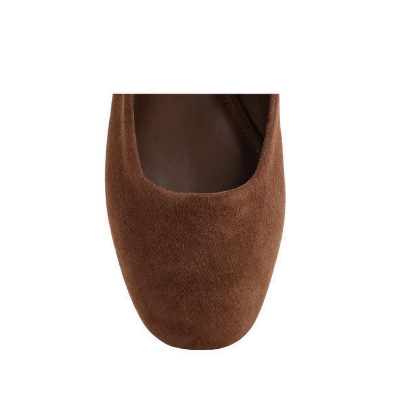 MARYJENNA SHOES-FLAT HEELS - DARK BROWN